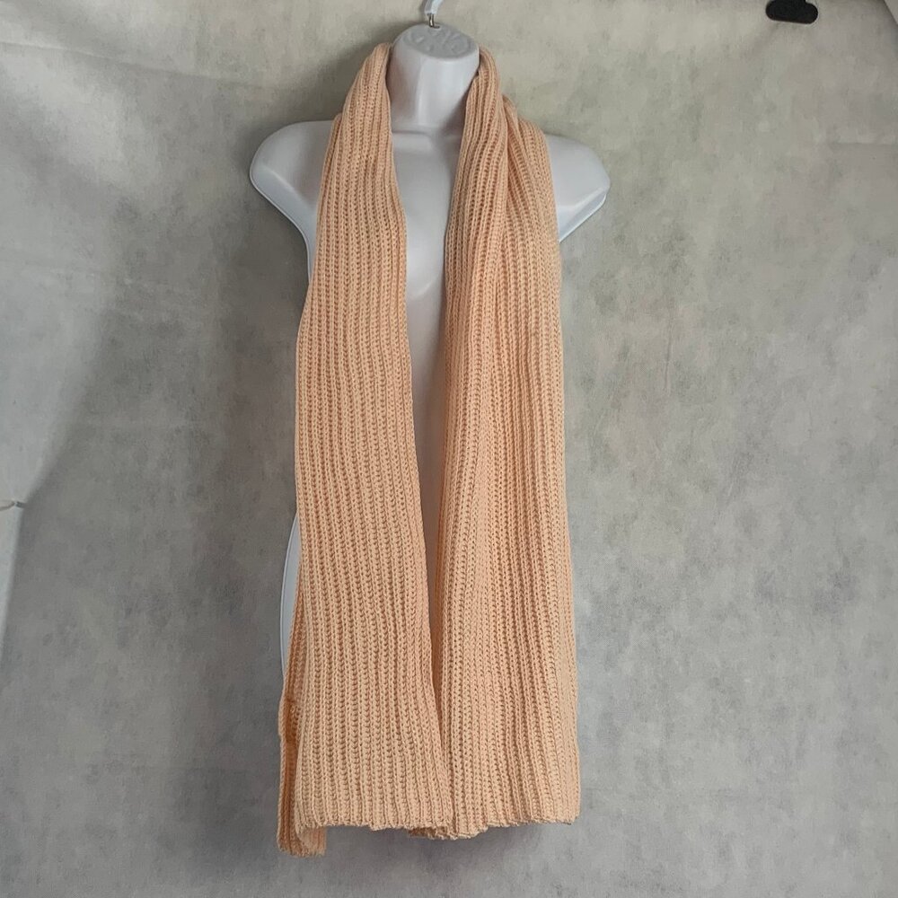 Style & Co. Women's Ribbed Muffler Scarf, Blush Pink Shine, One Size Fits Most